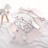 1pc Heart Cinnamoroll Sanrio Automatic 3-Fold Umbrella Design, Cute Cartoon Pattern, Portable Outdoor Umbrella, Perfect, Holiday Gift for fans.S037