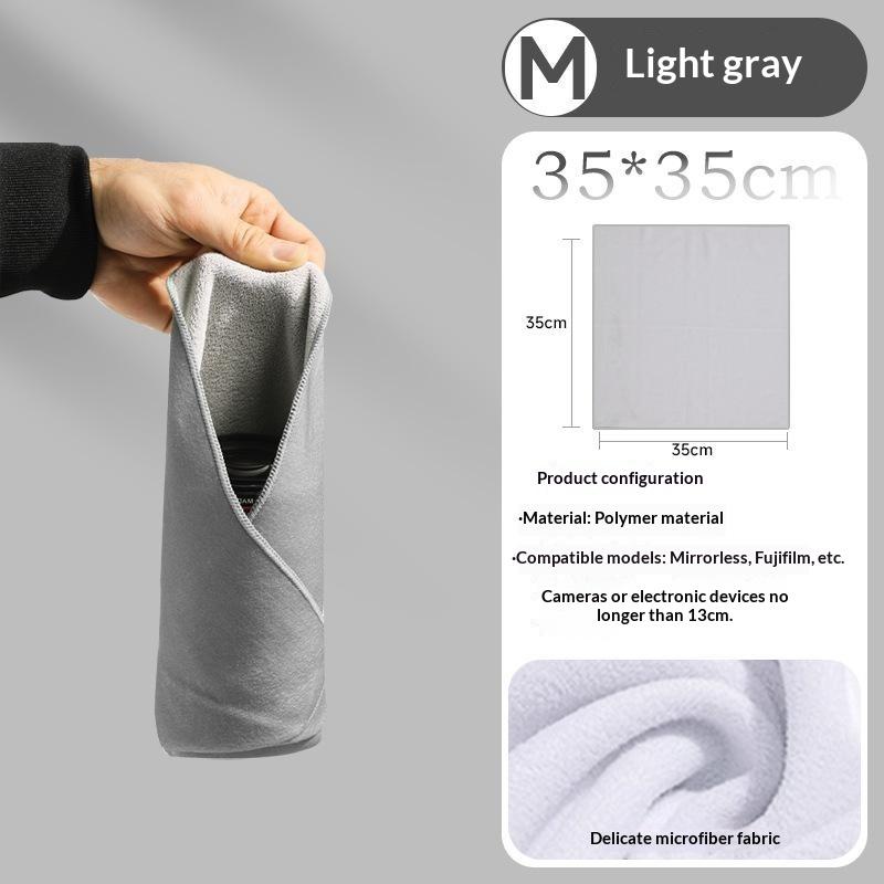 Magic Self Adhesive Camera Wrap Cloth With Soft Lint Free Lining Dual Use For Photographers Outdoor Shooting Daily Storage