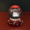 Рождественский ночник в виде хрустального шара с 3D Санта-Клаусом и снеговиком