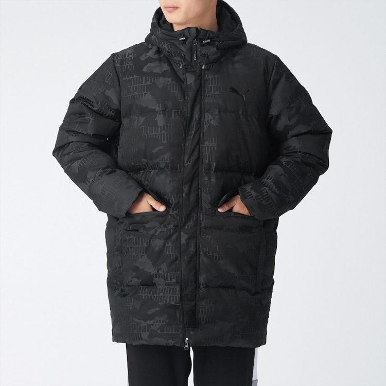 Puma Мужские пуховики Черные С капюшоном Умеренные 585502-01