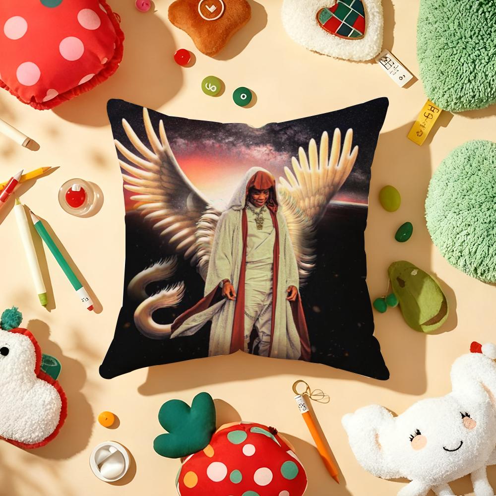 Rapper TTrippie Cool RRedd Cushion Cover Plush Fabric Soft DoubleSided Printed Sofa Warm Winter Home Gift Pillow Cover