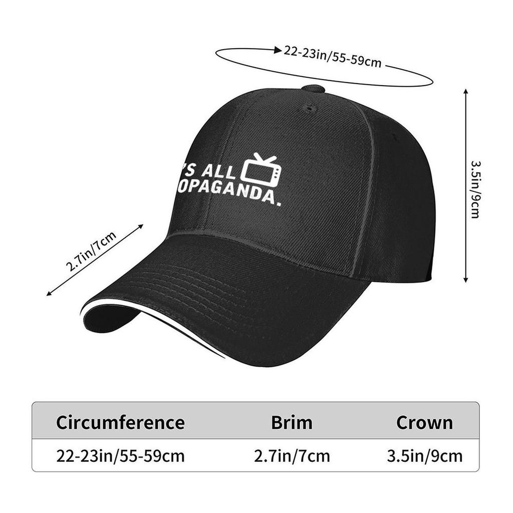 Its All Propaganda Baseball Cap funny hat Designer Hat Unique hats hats for men Woman Hats Mens