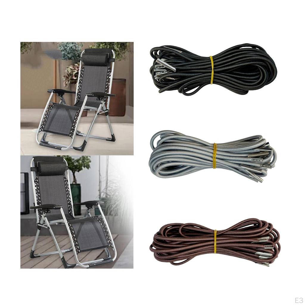 4Pcs Elastic Cord Patio Chair Replacement Sun Lounger Porch Universal Recliners Outdoor DIY