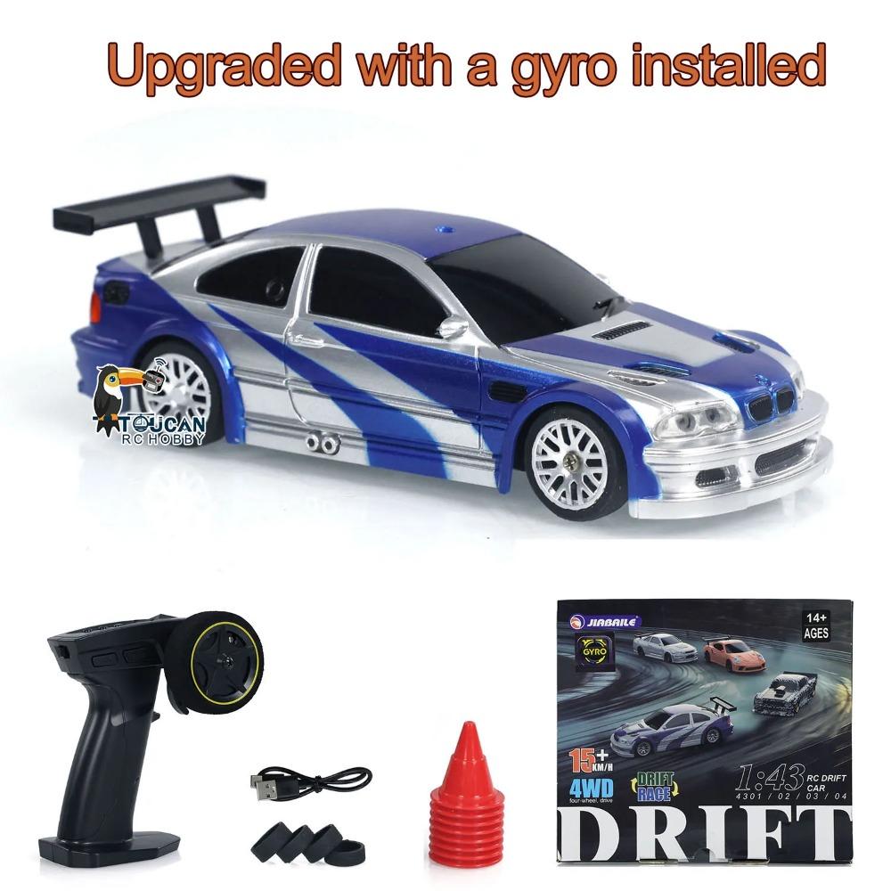Новый RC Дрифт-кар Модернизированный Гироскоп 1/43 Гоночный RTR 4WD Полный Привод Высокоскоростная Модель с Радиоуправлением 2.4g Дрифт Гоночный Автомобиль Мини Подарок