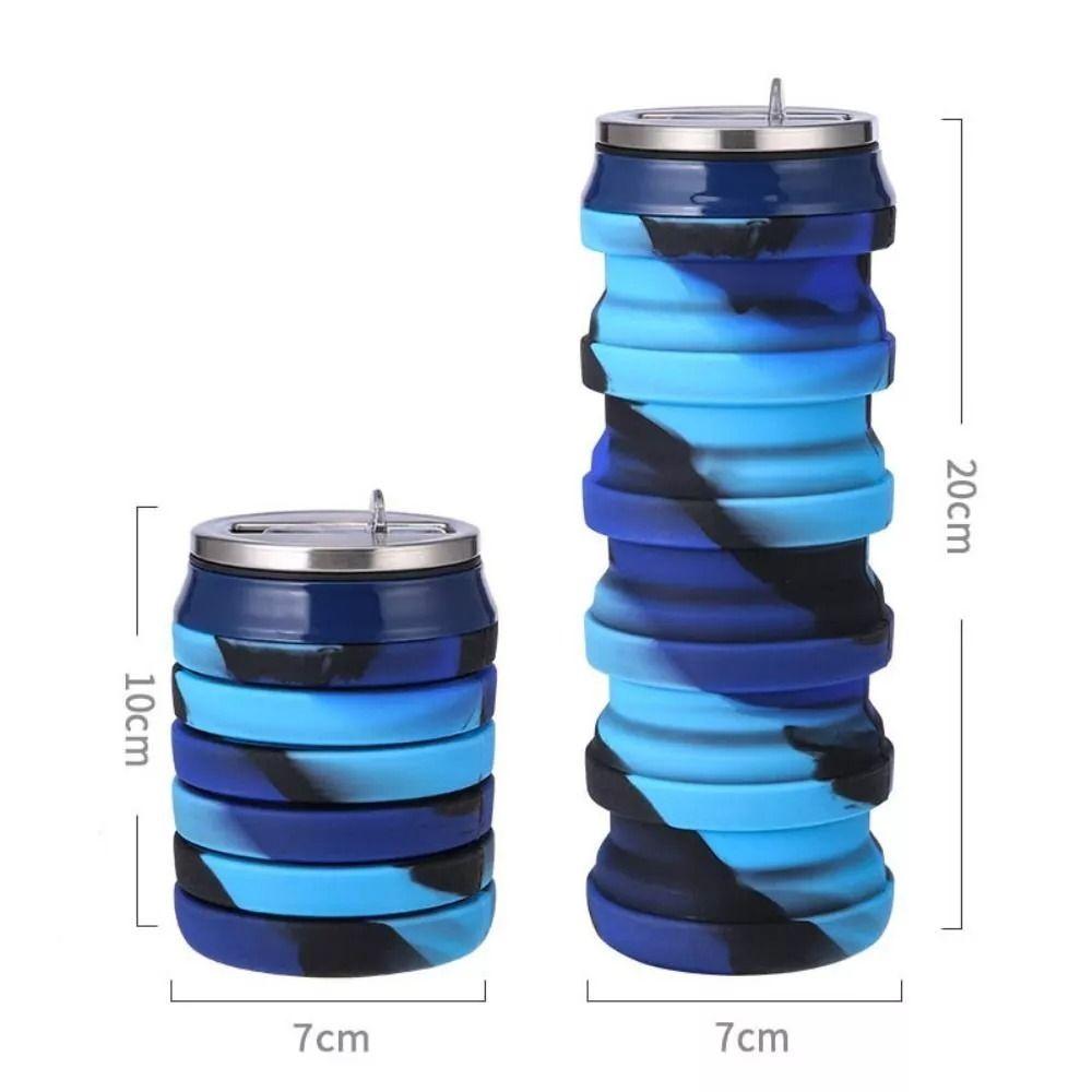 Silicone Collapsible Water Bottle Wear-resistant Sport Bottle New Folding Water Cup
