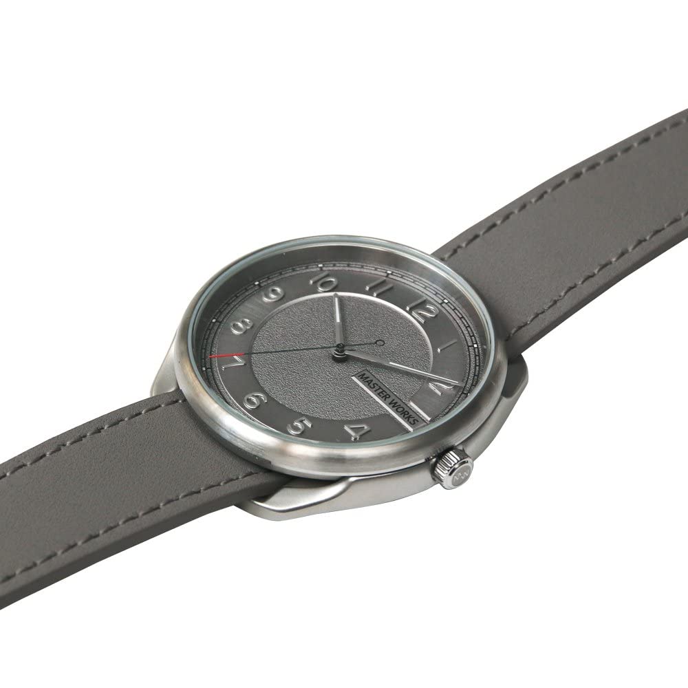 Часы Masterworks Quattro 003, сделанные в Японии, кварцевые, 39 мм, кожаный ремешок, часы [MASTER WORKS] MW06SU-ECGYG8 для мужчин, для мужчин