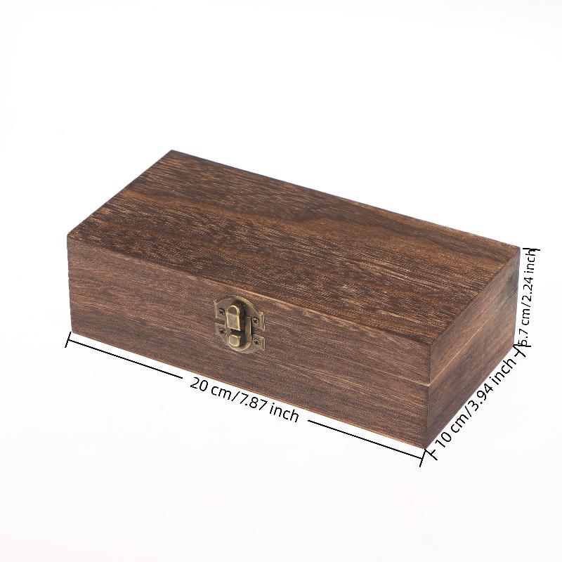 New Vintage-Inspired Boxes With Lid Square Hinged Jewellery Craft Storage Box For Home Decoration DIY Hand-Made Mother's Day