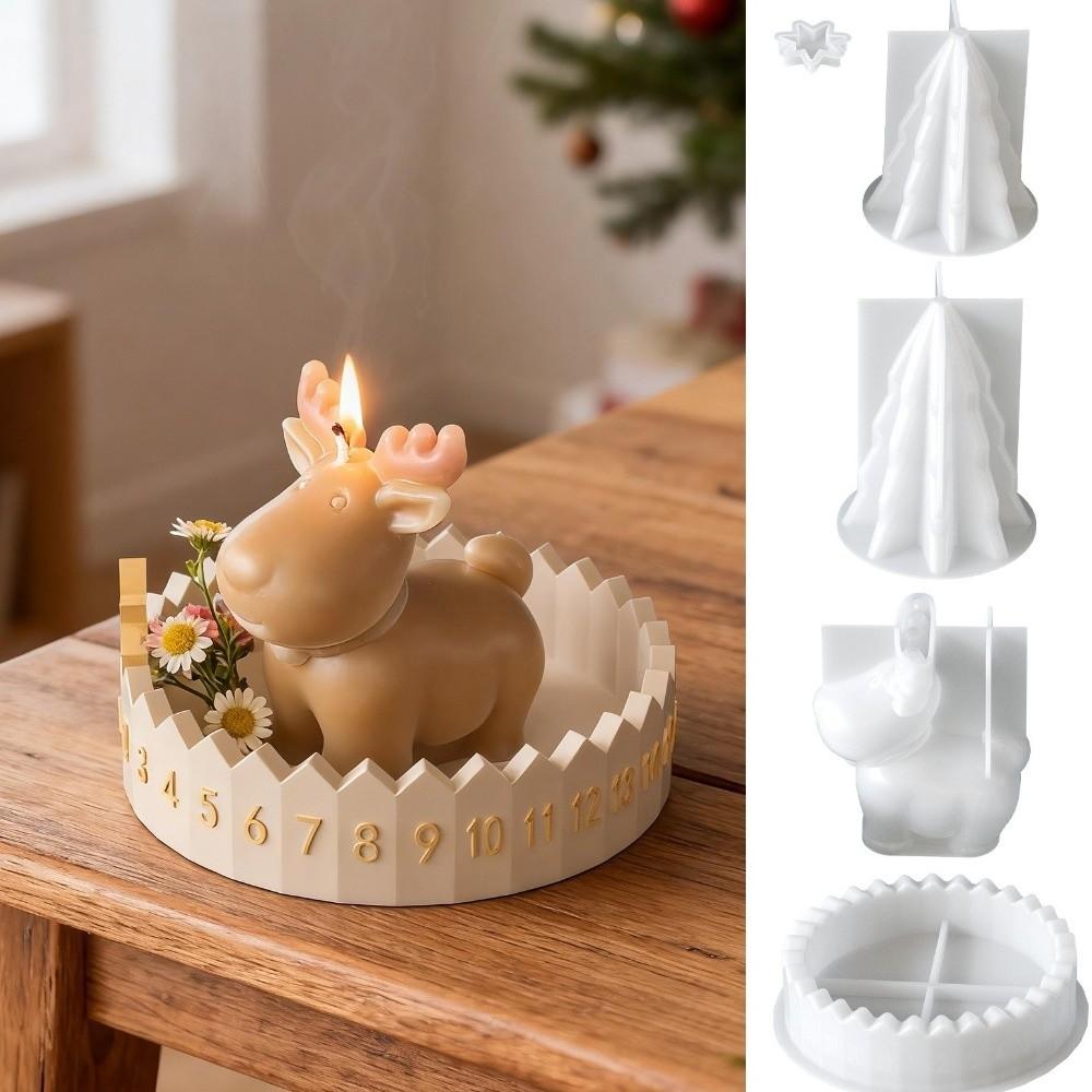 3D Christmas Advent Calendar Silicone Mold Countdown Calendar Mold DIY Craft Supplies