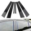 New 6Pcs Door Cover Piano Window Trim Kit Black Pillar Posts For Acura TL 04-08