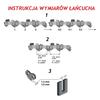 Łańcuch Do Piły Spalinowej Pilarki Łańcuchowej 12'' 44 3/8 375 35Cm 1.3Mm