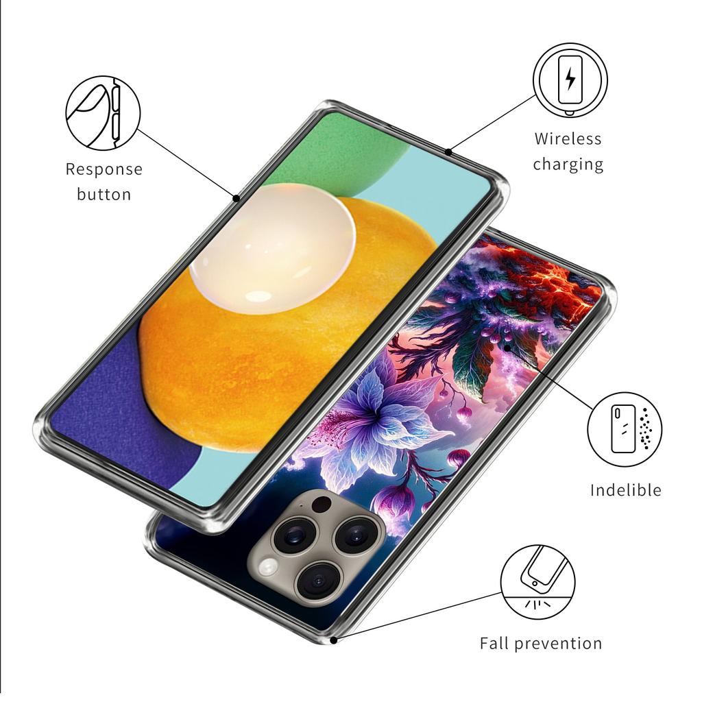 Для iPhone 16 Pro Max Чехол с рисунком Печатный Противоударный ТПУ Чехол для телефона