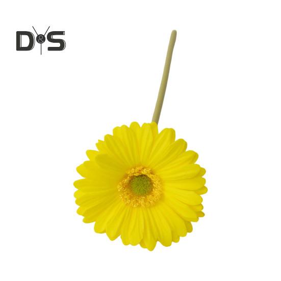 Искусственная Гербера Jamesonii со стеблем Реалистичный искусственный шелковый цветок Домашний офис Стол Центральная часть Искусственная цветочная ветка Цветочная композиция Украшение