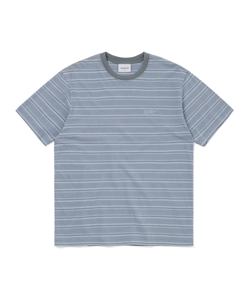 THISISNEVERTHAT Washed Striped Tee Blue