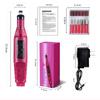Electric Nail File Drill Manicure Tool Pedicure Machine Set W/ 6x Grinding Heads