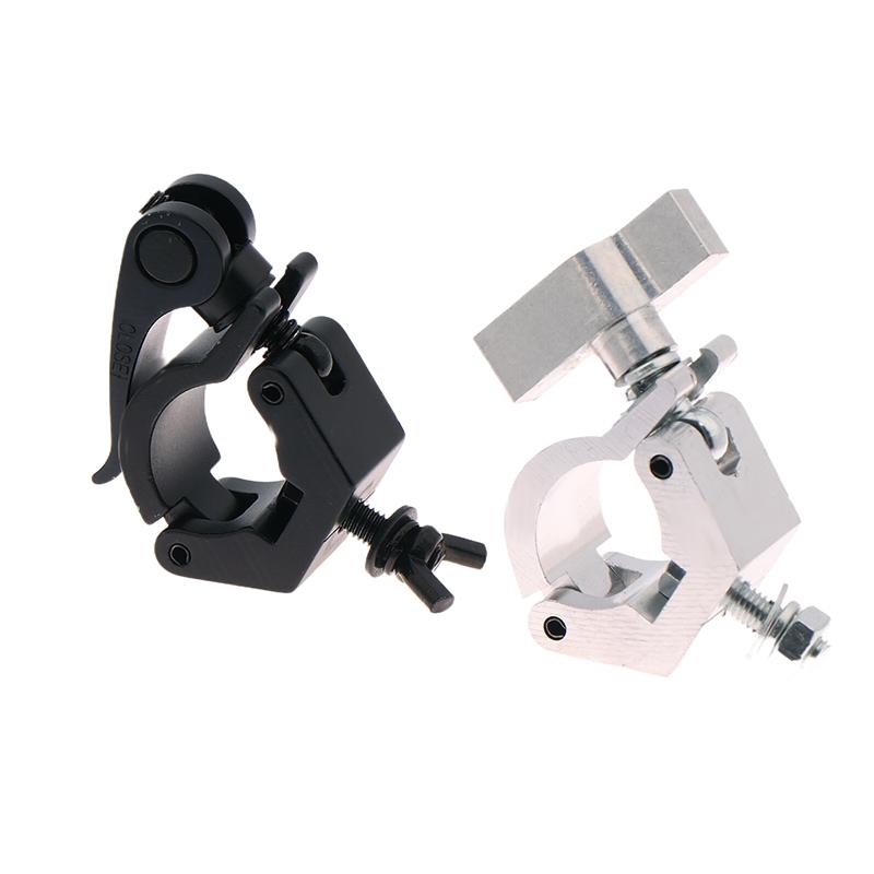 1 Piece Aluminium Truss Clamps 28-32mm Tube O Hook Stage Lighting Mount Bracket Fast Lock Lighting Clamp