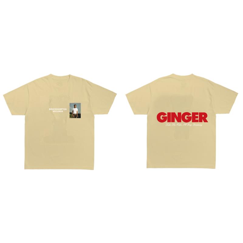 2023 модная футболка унисекс женская Brockhampton RECORDS забавные футболки GINGER Take The Odds I'll Keep Dreaming футболка хлопковые футболки