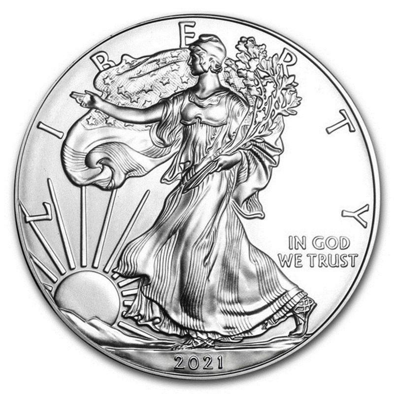 Statue of Liberty commemorative coin, 2011-2024, Eagle Ocean coin, silver plated, commemorative medal