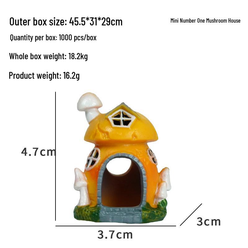 Мини-убежище для раков-отшельников: Новый декор для аквариума с грибами и раковинами для ландшафтного дизайна и разведения