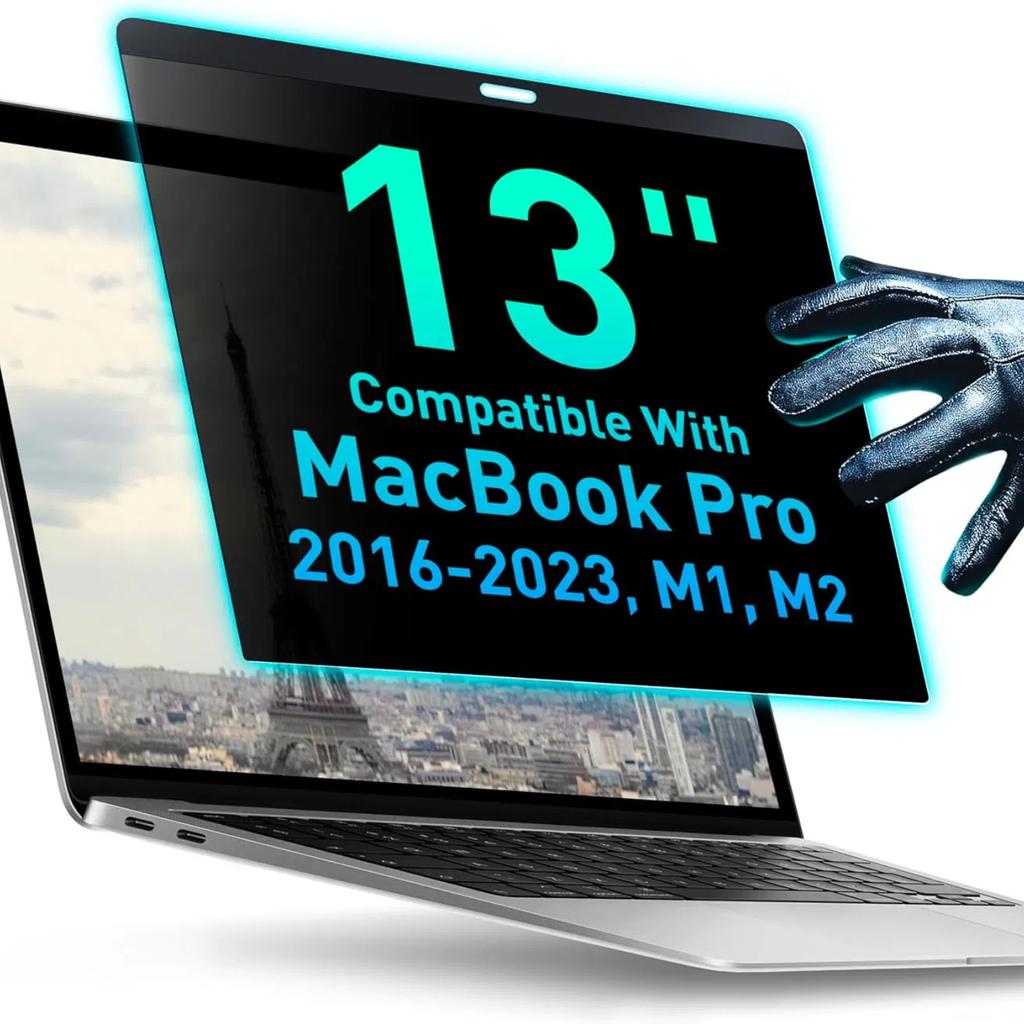 Магнитный экран Privacy для MacBook Pro 14" M1, M2, M3 Anti-Blue Light Anti-Glare Защитная пленка для экрана ноутбука 13,6" 14" 15" 16" Фильтр блокировки синего света