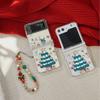 Samsung Galaxy Z Flip Christmas Tree Folding Phone Case for Girl Minimalist Christmas Folding Phone Accessory for Z Flip 6 5 4 3