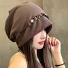 Vintage Beanies Cap Ethnic Style Pullover Hats Fashion Y2k Baggy Cap  Women