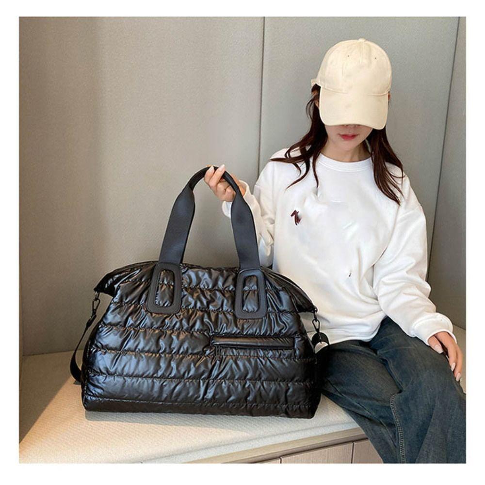 Расширяемая дорожная сумка, водонепроницаемая, с карманом на ручке, повседневная женская сумка