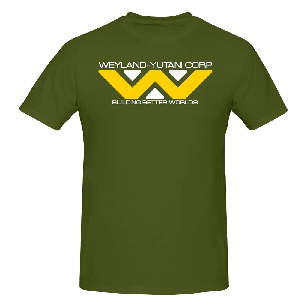 Weyland Yutani Corp Lazy Style Tshirt Simple Korean Style Faderesistant Short Sleeve