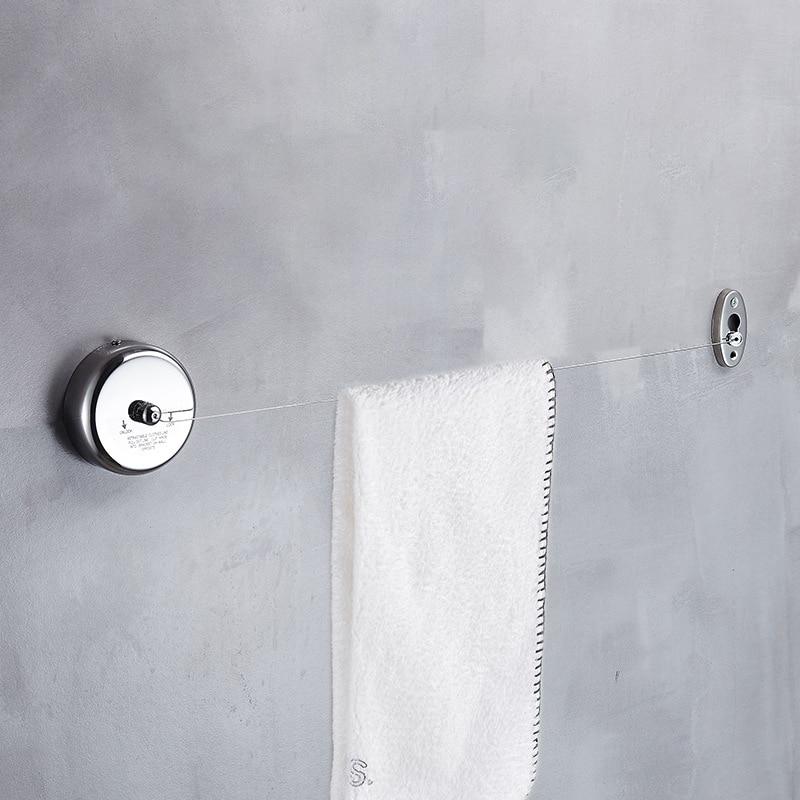 Настенная бельевая веревка ветрозащитная 2,8 м регулируемая прочность нейлоновая прочная нескользящая сушилка веревка для белья