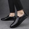 2022 Men'S Genuine Leather Loafers Men Luxury Brand Cow Leather Oxford Shoes For Man Soft Anti-Slip Rubber Luxe Casual Shoes
