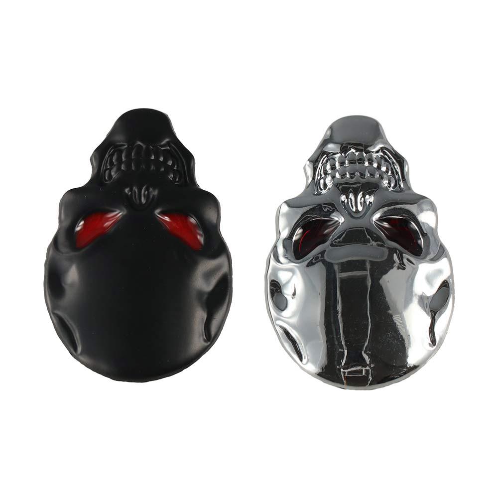 Цинк цинк цинковый сплав череп скелет автомобиль наклейка 3D металл 3D металл череп эмблема значок украшение автомобиля