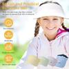 Детская солнцезащитная шляпа с козырьком Anti-UV, дышащая, с широкими полями, защита от солнца, для езды на велосипеде, бега, тенниса, быстросохнущая, для путешествий, с открытым верхом