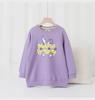 Свитшот в корейском стиле с длинными рукавами для девочек: Модная детская одежда среднего и большого размера на весну и осень