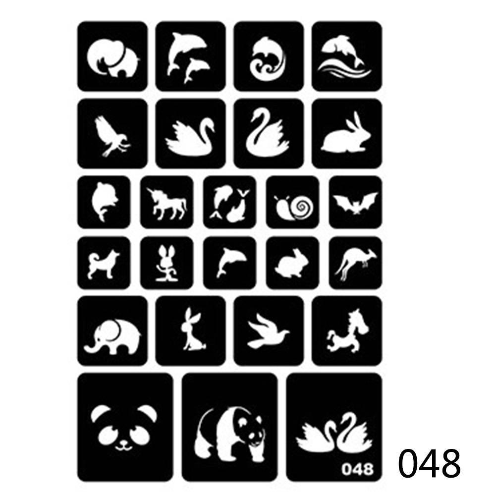 Drawing Temporary Girl Hand Art Paste New Body Stencil Template Hollow Henna Tattoo 40 Style