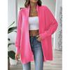 Women's Autumn and Winter Simple Loose Casual Cardigan Sweater