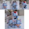 Cute Elephant Plush Toy Keychain With Patterned Scarf For Kids