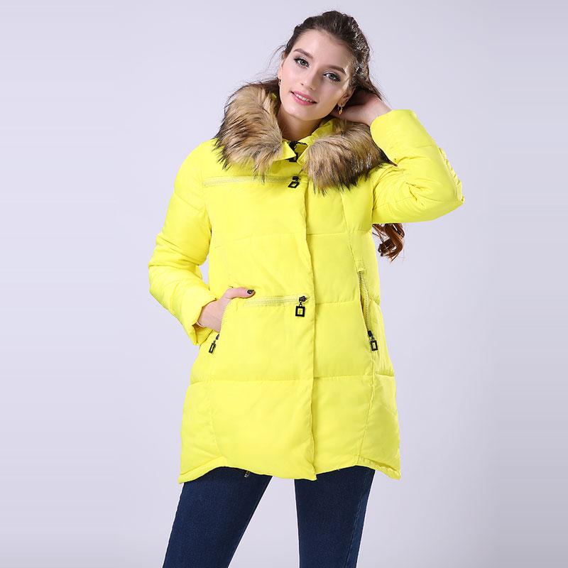 Winter Women's Cotton Coat Large Fur Collar Thick Large Size Down Cotton Coat