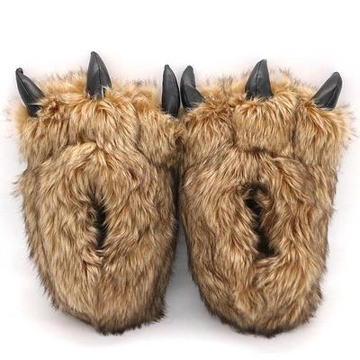 Тапочки Animals Beast Claw Shoes для мужчин Fun Shunky Fuzzy Slippers для мужчин Мягкие теплые медвежьи лапки Lovers Funny shoes