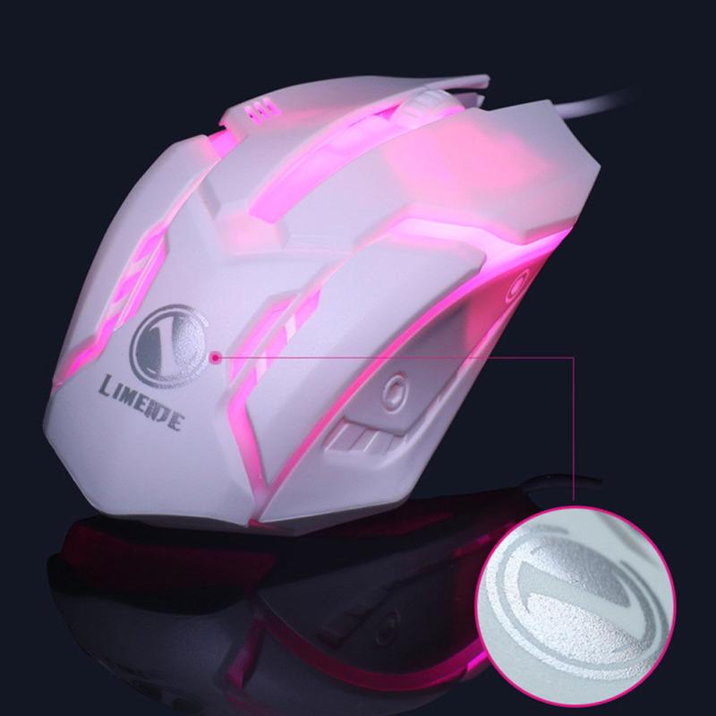 Проводной USB-ПК, геймерская подвеска, механическая клавиатура + мышь, фотоэлектрический портативный компьютер