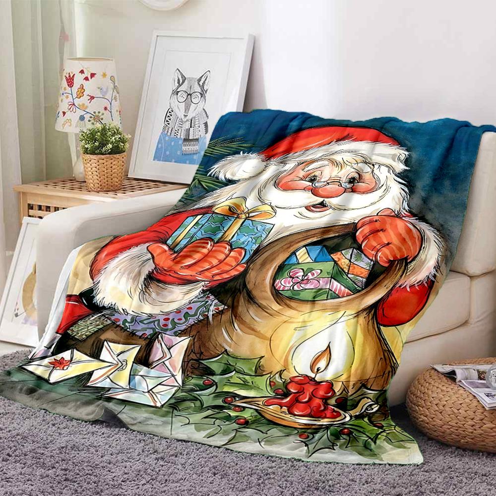 1Pc Christmas Nutcracker Party Blanket Soft And Comfortable Casual Warm Camping Travel Christmas Halloween Gift M91719