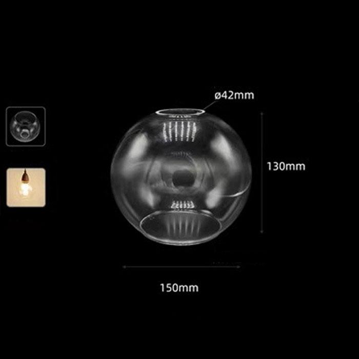 Большой прозрачный стеклянный абажур особой формы 42 мм, открывающаяся чаша, винная кружка, тыква, нестандартный прозрачный E26 E27, сменный абажур