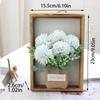 Wood Photo Frame Imitation Flowers Decoration 3D Handmade Artificial Flower Wall Hanging