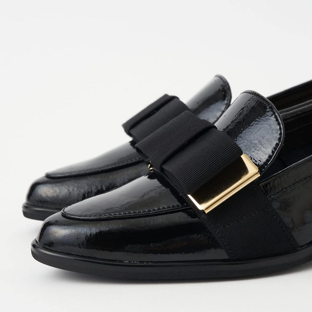 Туфли на низком каблуке, модель 174283400007 [Диана], Япония, черные, 21.5см,