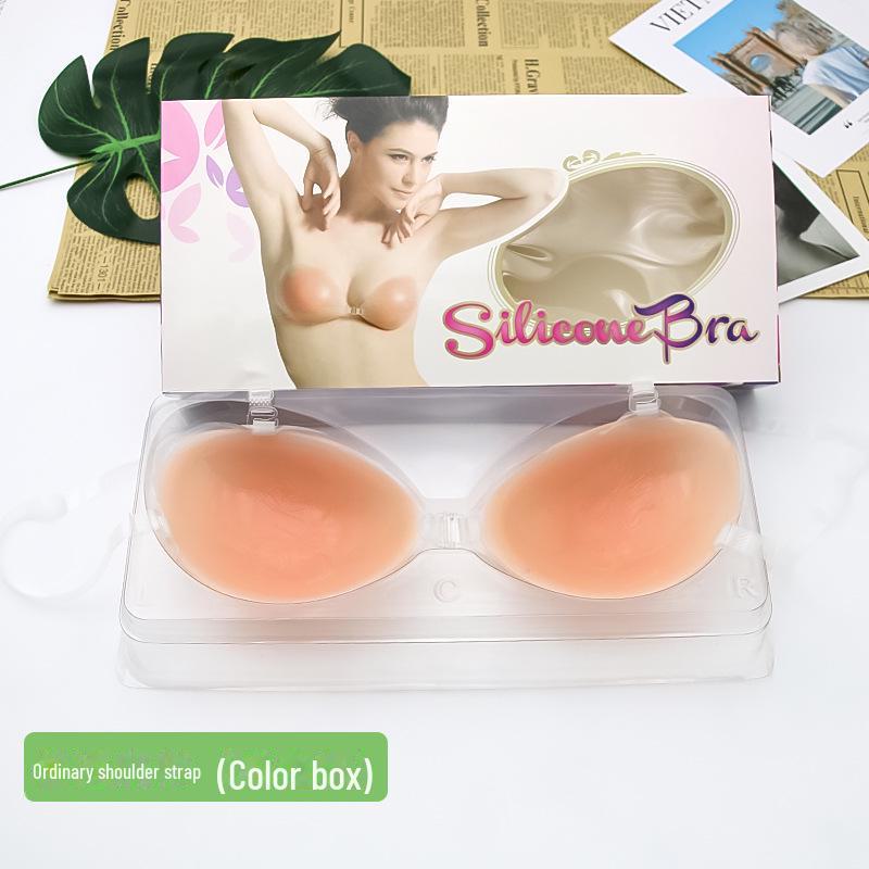 Silicone Push-Up Invisible Bra - Seamless, Anti-Exposure & Anti-Bump Design for Enhanced Small Busts