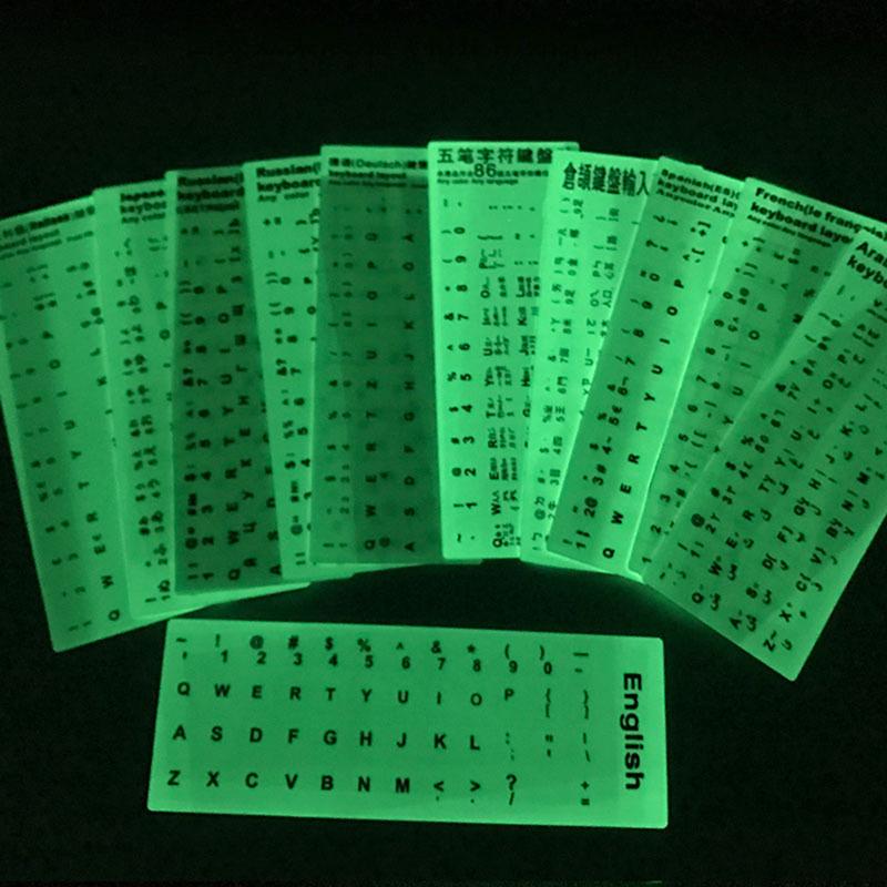 1 шт. черные наклейки на клавиатуру русский язык алфавит для компьютера ПК защита от пыли ноутбук аксессуары своими руками