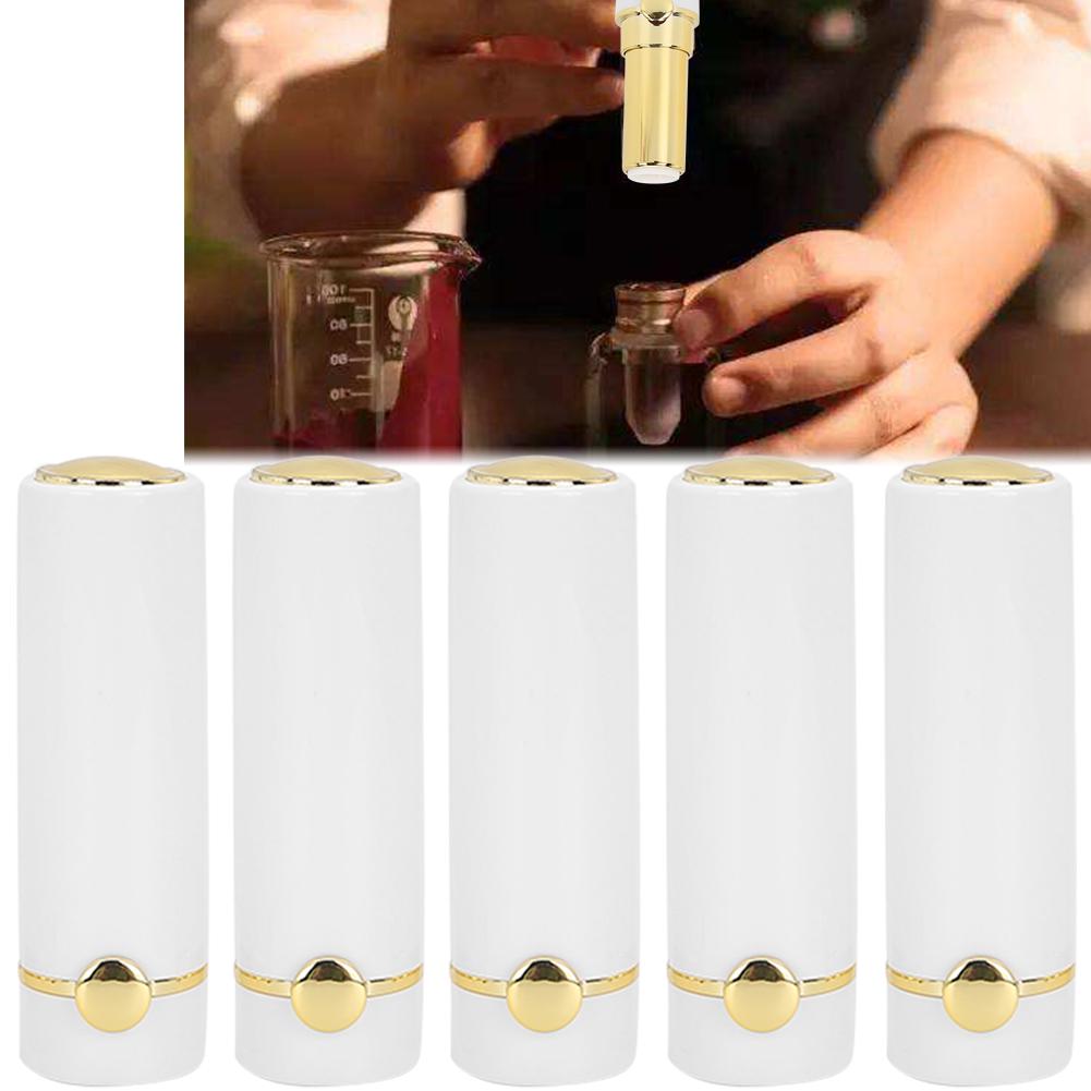 5pcs White Portable DIY Empty Lipstick Tube Lipstick Bottle Container Cosmetic Tool