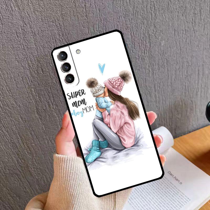 СУПЕР МАМА МАМА МАМА РЕБЕНОК Чехол для телефона для Samsung Galaxy S25 S26 Ultra S20 S21 S22 S23 S24 S10 Plus S24 FE S25 FE Чехол