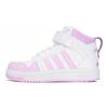 adidas Neo Postmove Mid Удобная амортизация Износостойкие Дышащие Средневысокие Детские Кеды для Скейтбординга Детские Кеды для Скейтбординга Бело-Розовые HQ4240