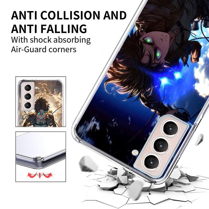 Чехол для телефона с персонажем ЛЕВИ АККЕРМАНА для Samsung Galaxy S25 Edge S24 S23 FE S21 S20 S10 Plus S22 S26 Ultra Чехол Прозрачные Чехлы ТПУ C