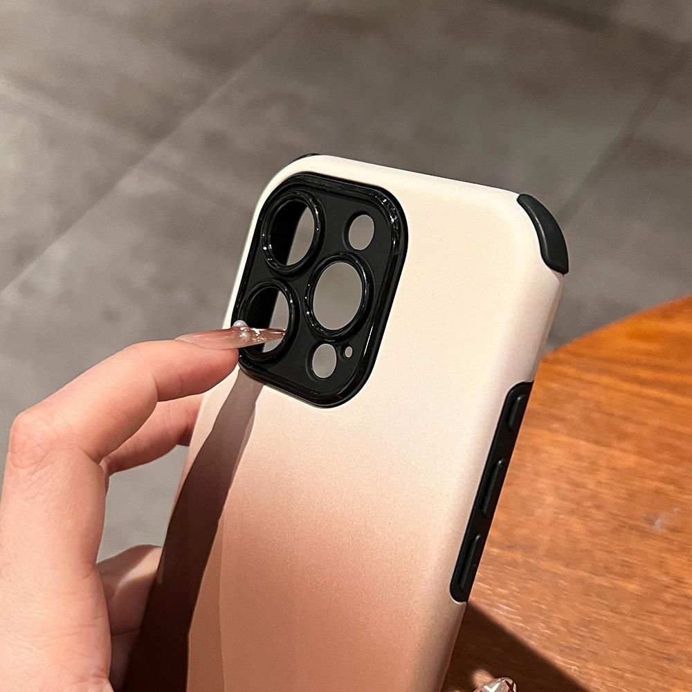 Модный силиконовый чехол для телефона с градиентным цветом для iPhone 11 12 13 14 15 16 Pro Plus, матовый бампер, накладка