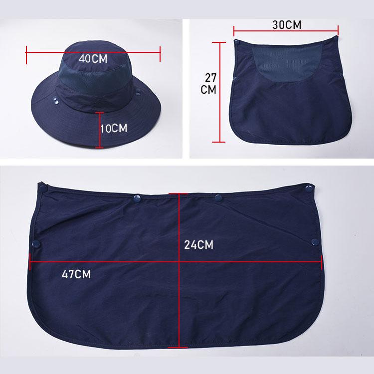 Fisherman's Hat Men's Sunshade Hat Summer Outdoor Quick-drying Sunscreen Hat Fishing Breathable Sun Hat Mask Cap